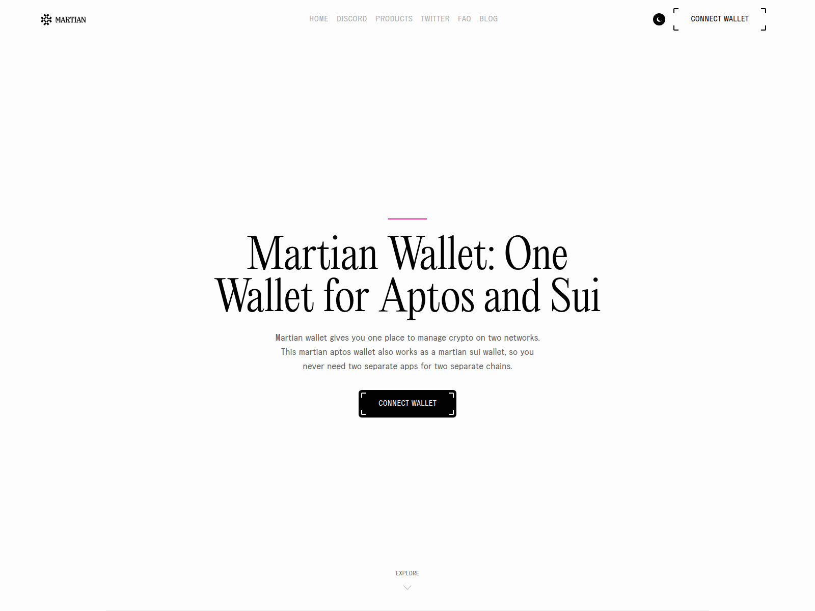 Screenshot of martianwallet.co