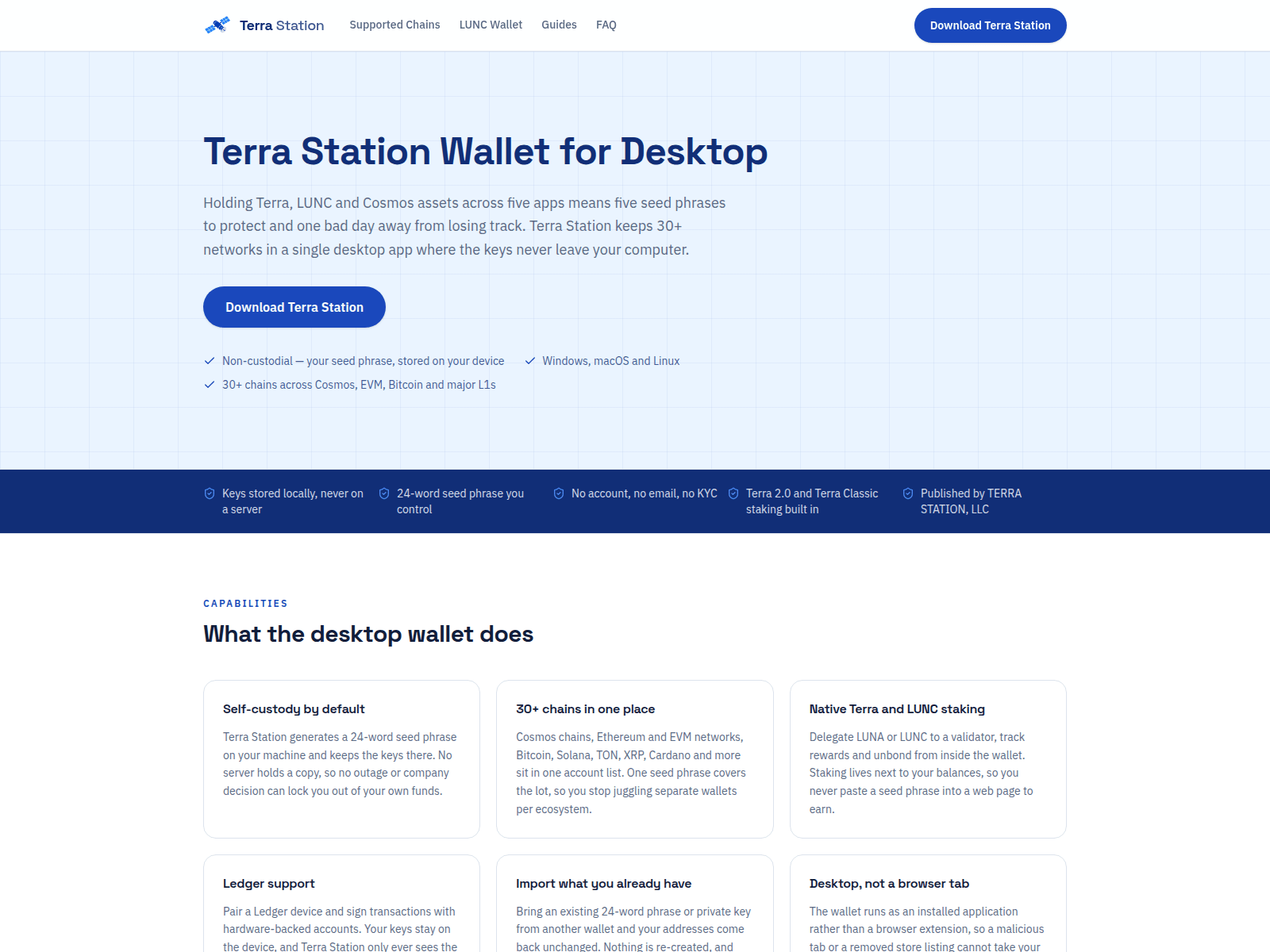 Capture d’écran de terrawallet.org
