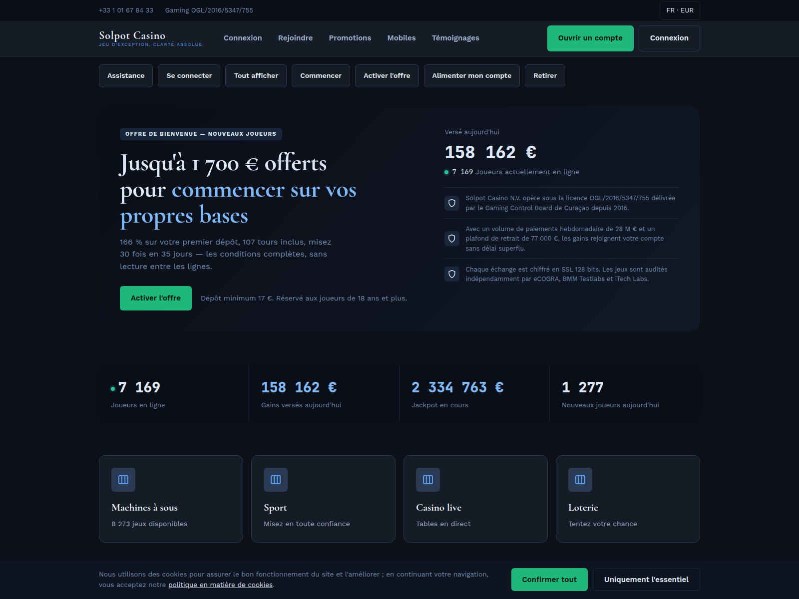 Screenshot of solpot.fr