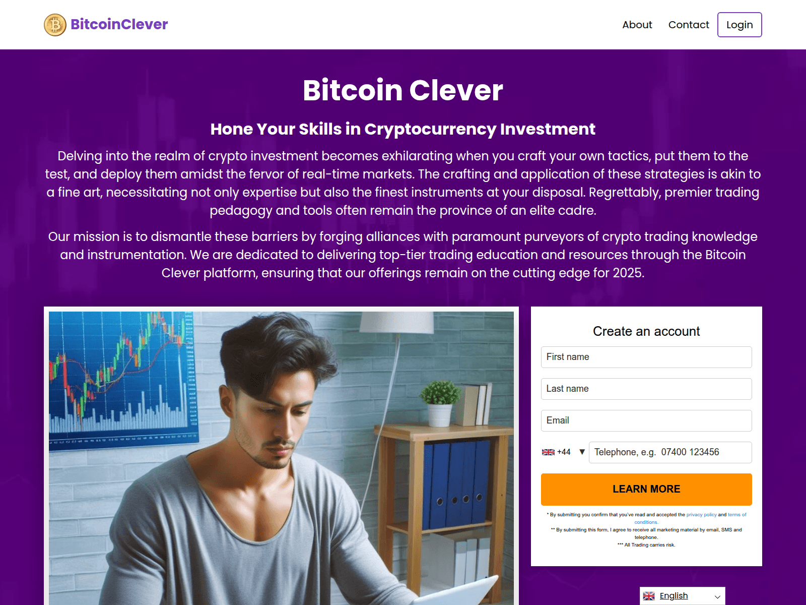 Знімок екрана bitcoinclever.org
