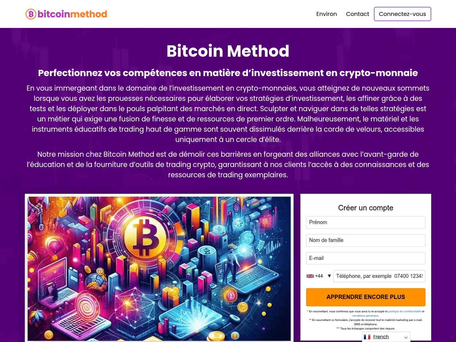 Screenshot von bitcoinmethod.org