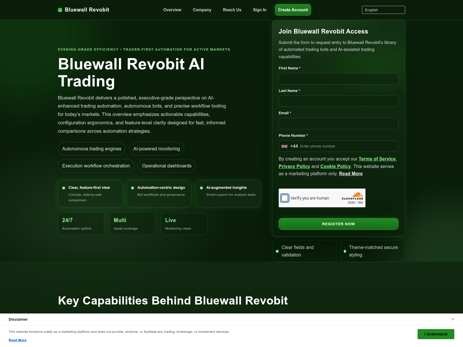 لقطة شاشة لـ bluewallrevobitsoft.com