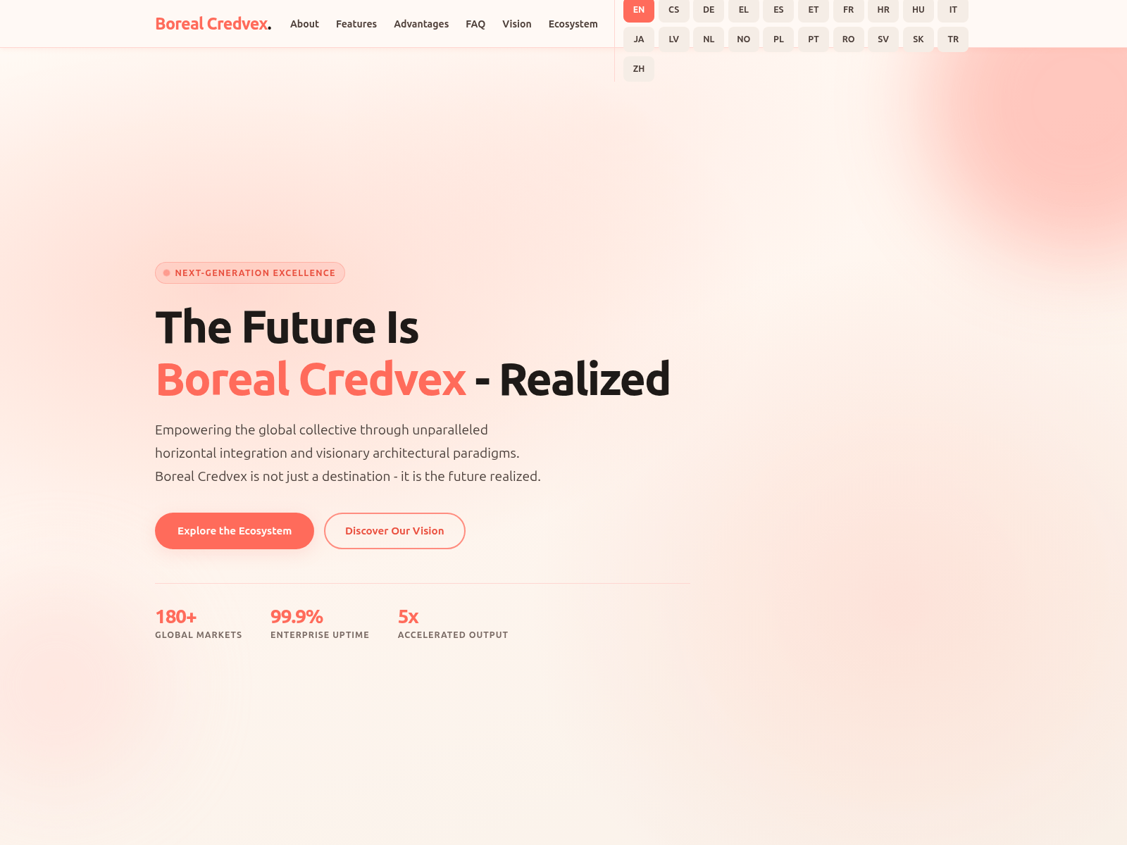 Знімок екрана borealcredvex.com