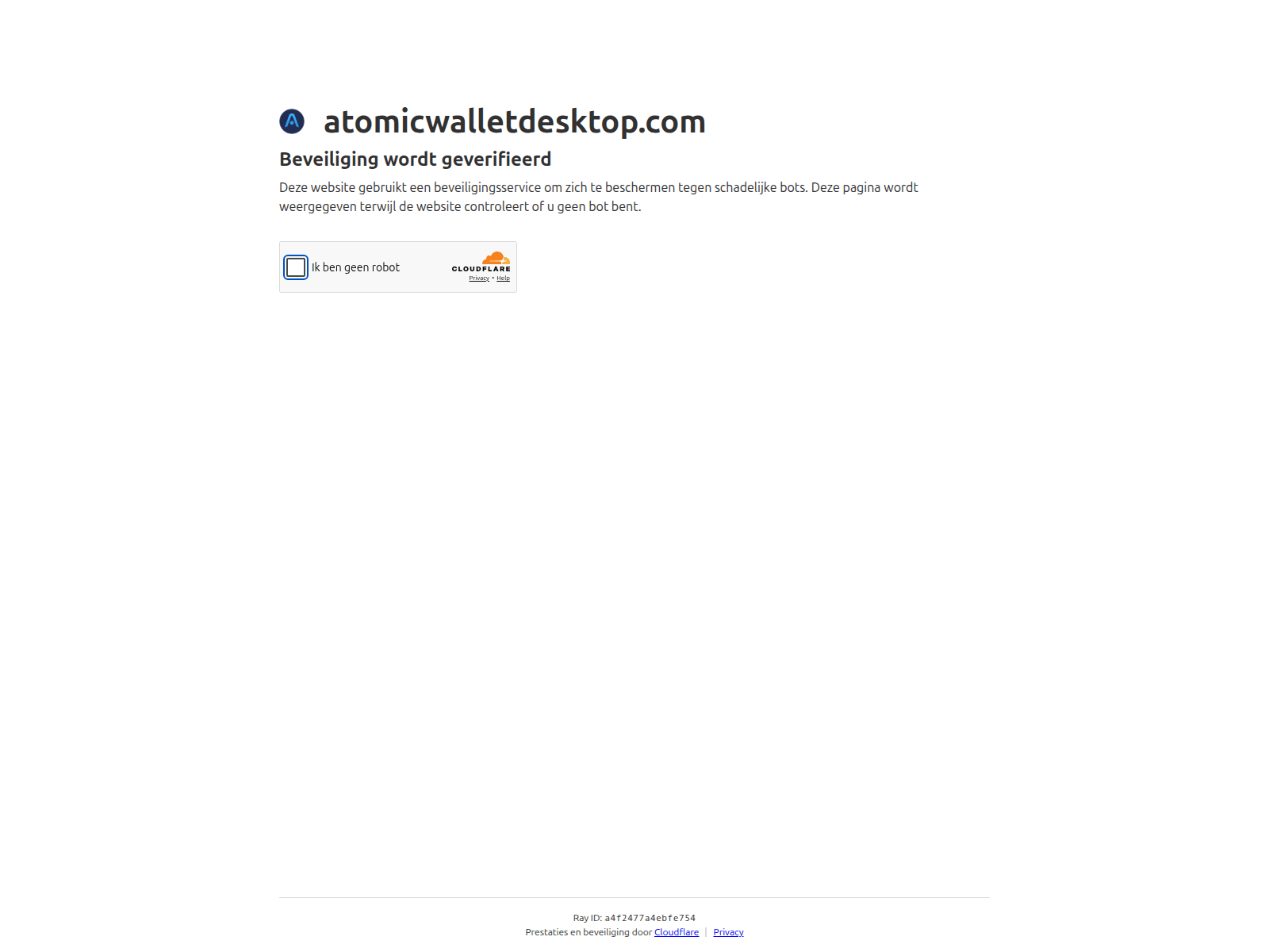 Снимок экрана atomicwalletdesktop.com