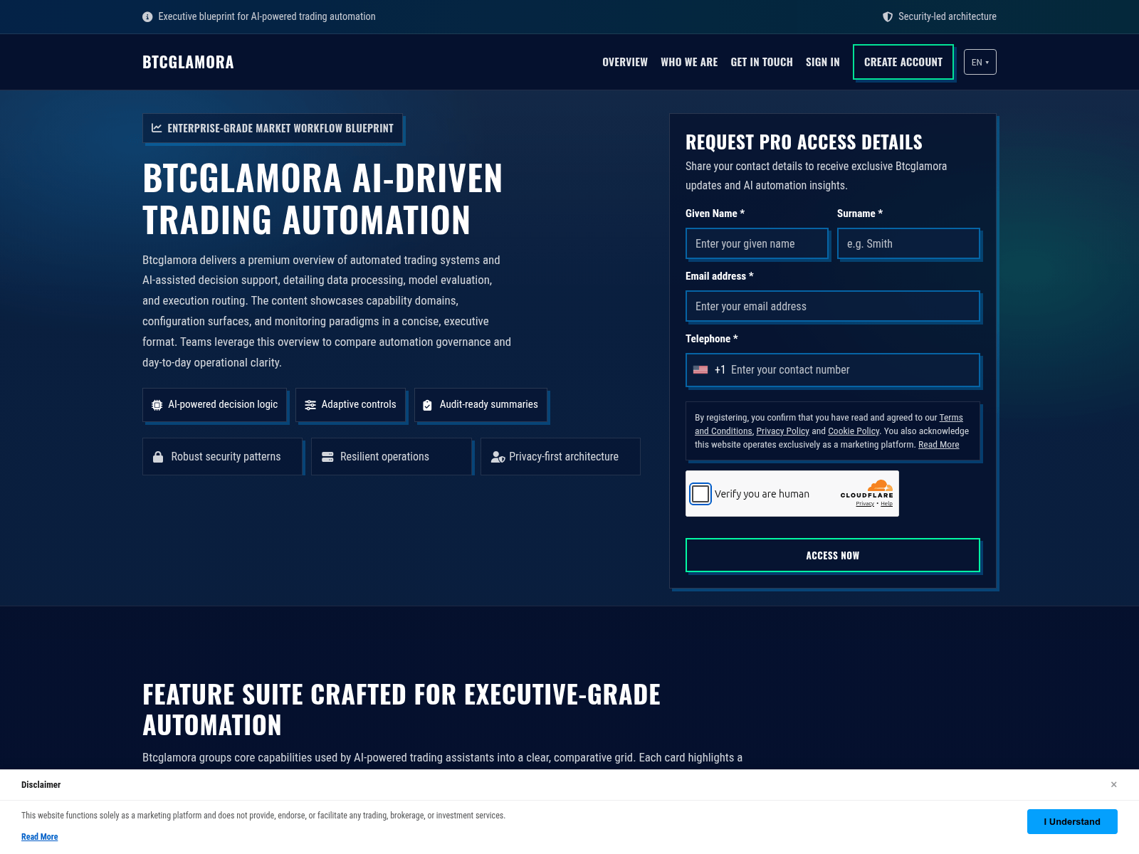Screenshot of btcglamora.click