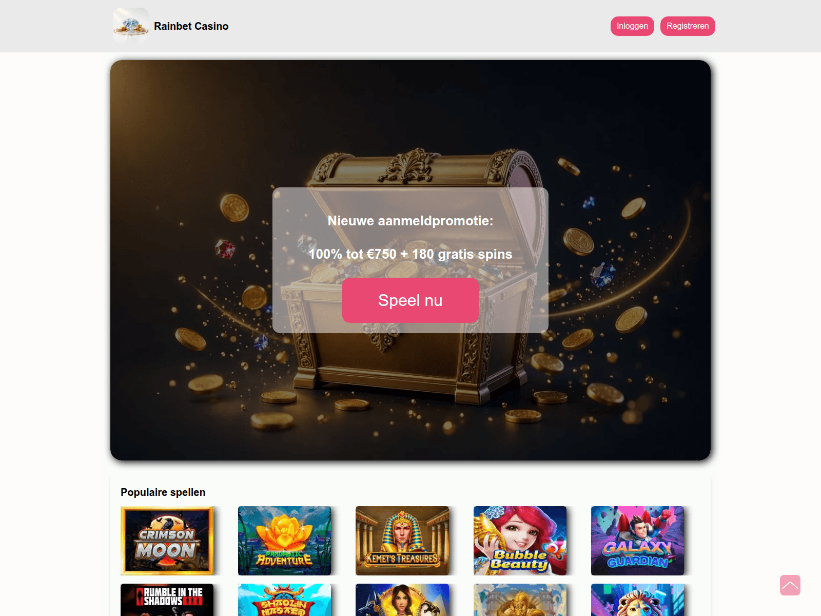 Screenshot of rainbet-be.net
