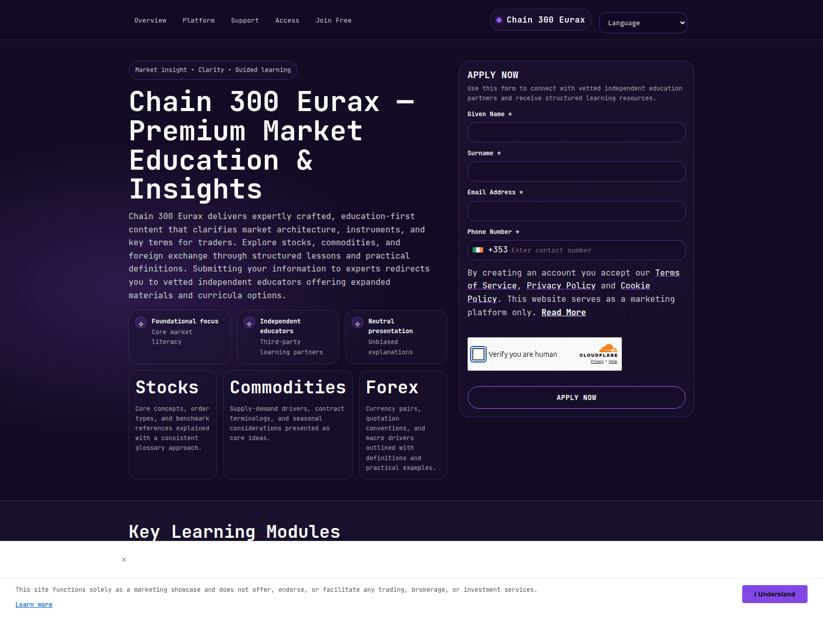 Screenshot von chain300eurax.digital