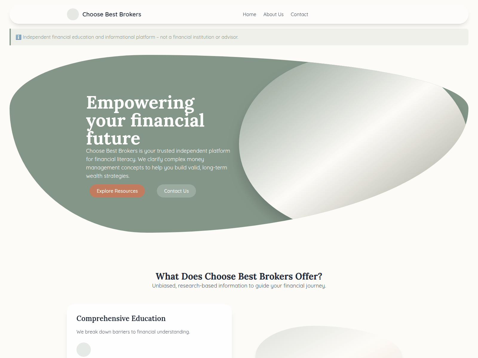 Screenshot di choosebestbrokers.com