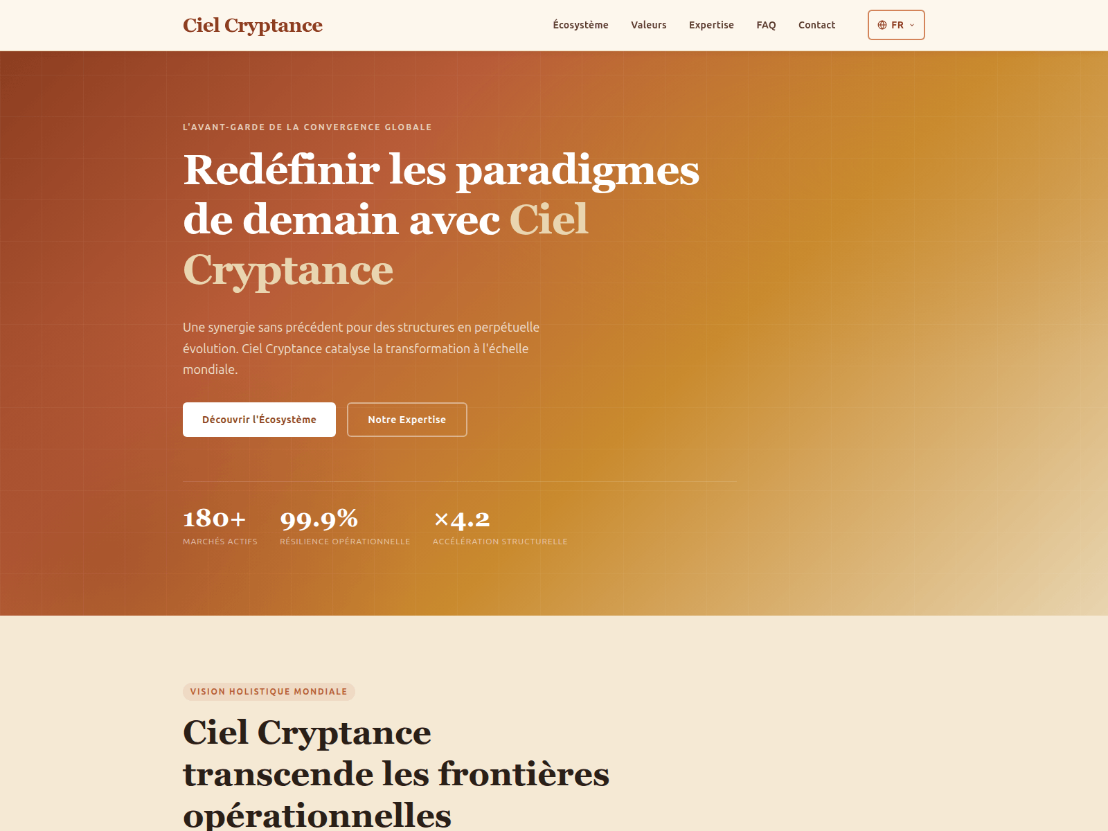 Снимок экрана cielcryptance.net