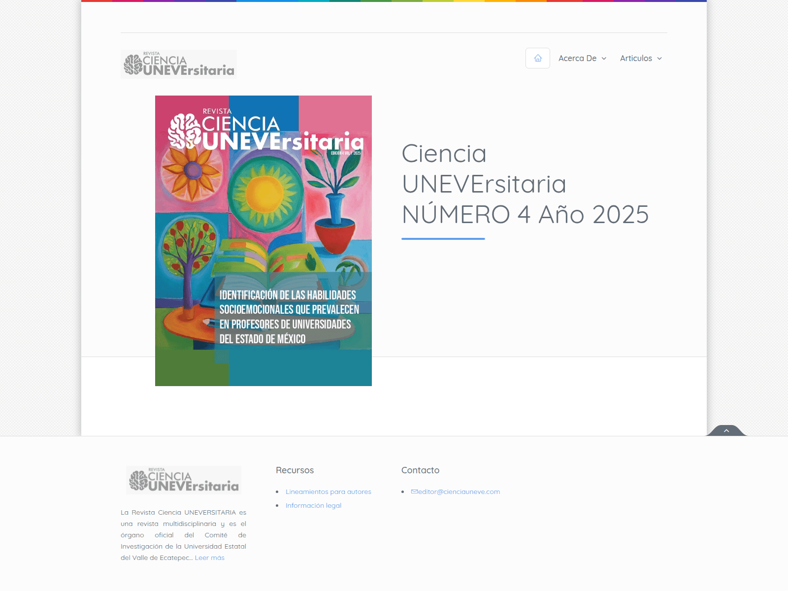 Снимок экрана cienciauneve.com