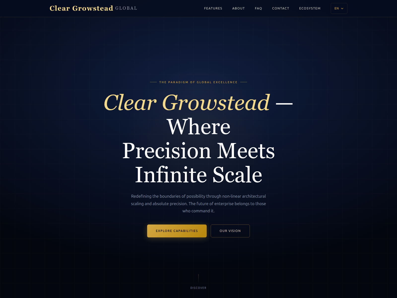 Screenshot di cleargrowstead.net