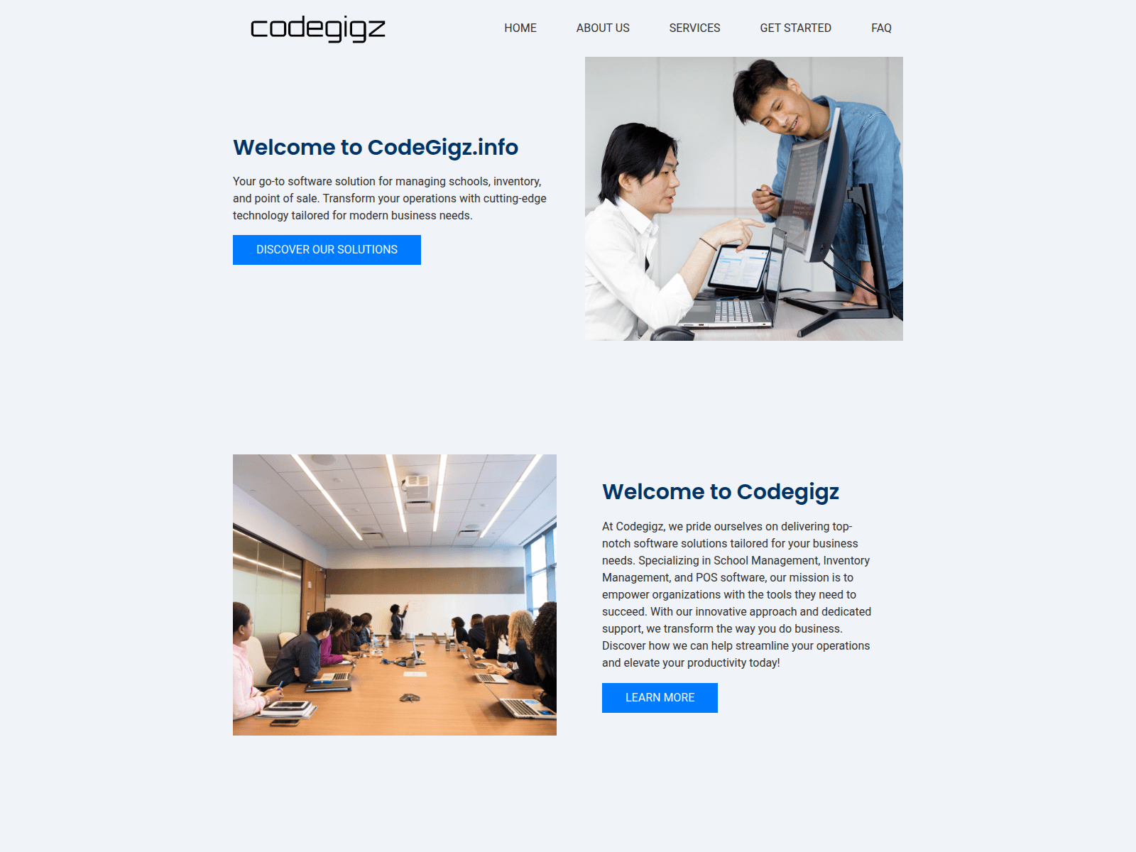 Screenshot di codegigz.info