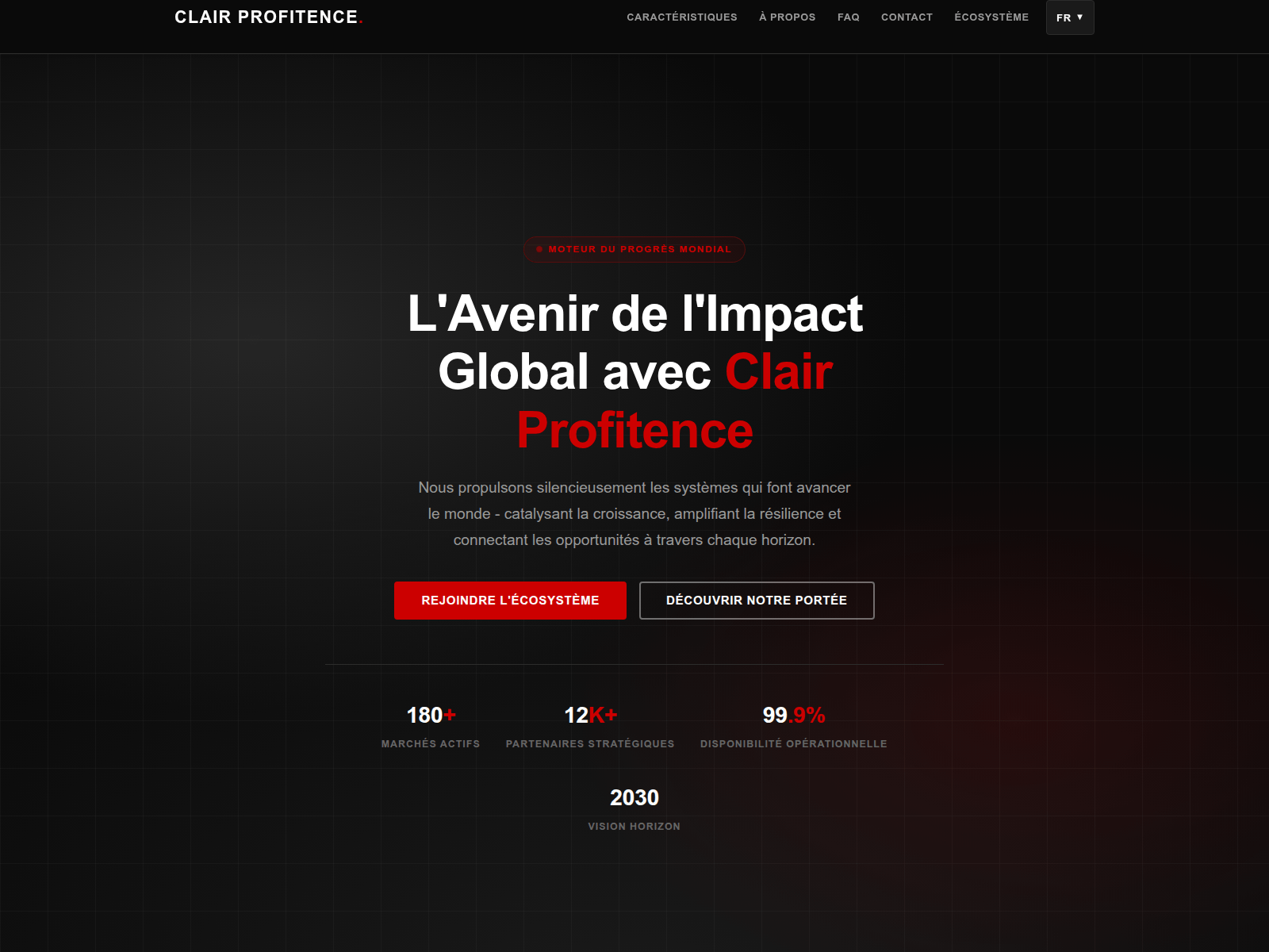 Screenshot di clairprofitence.com