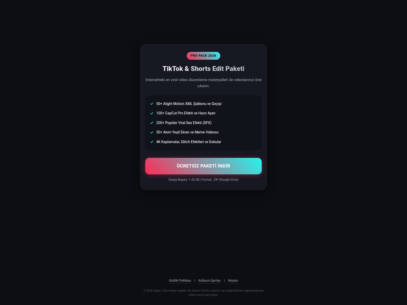 Screenshot di zkgen.net