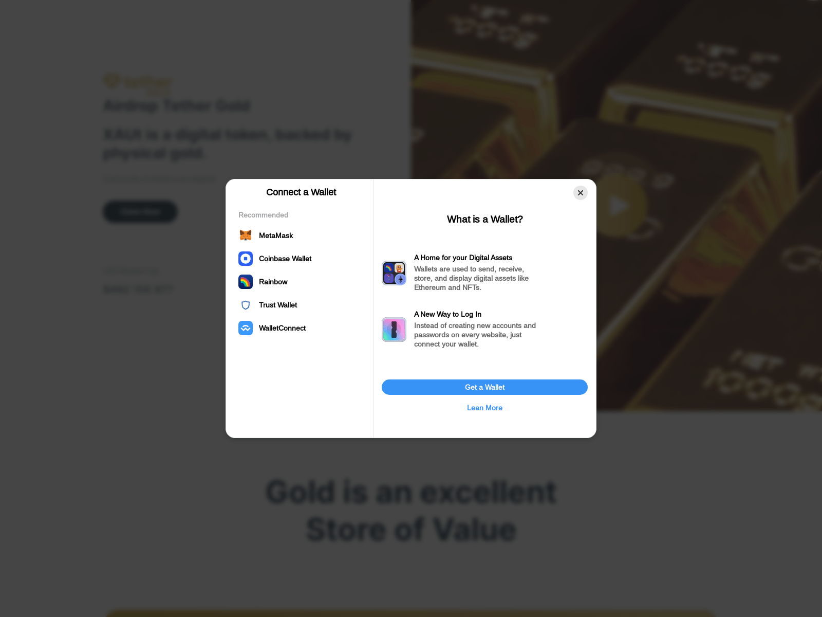 [Ekran görüntüsü] tether-gold.online