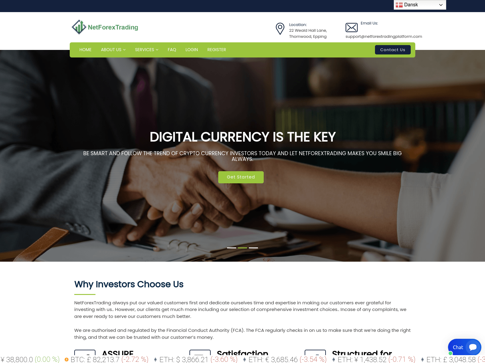 Знімок екрана netforextradingplatform.com