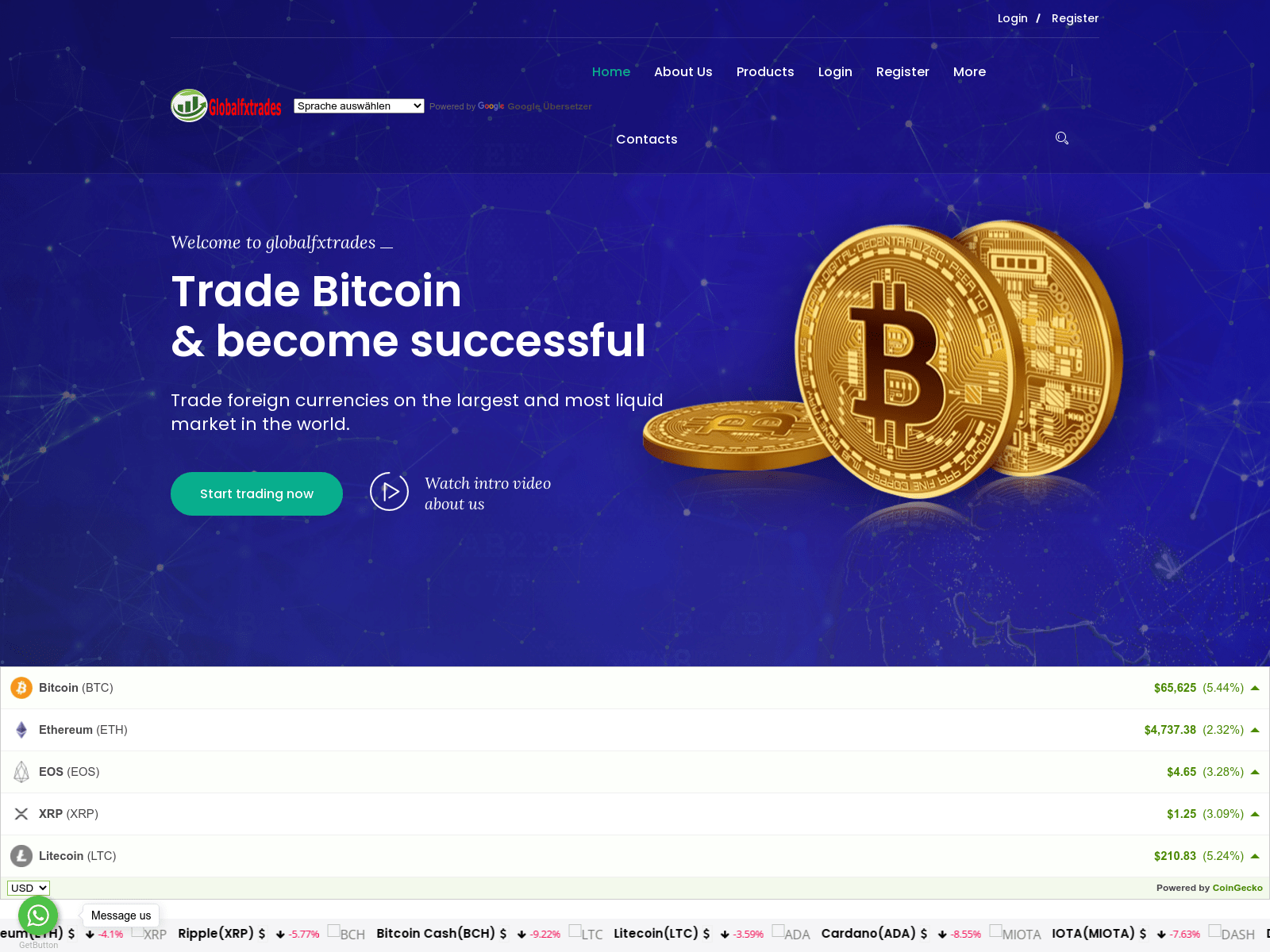 Screenshot of globalfxtrades.net
