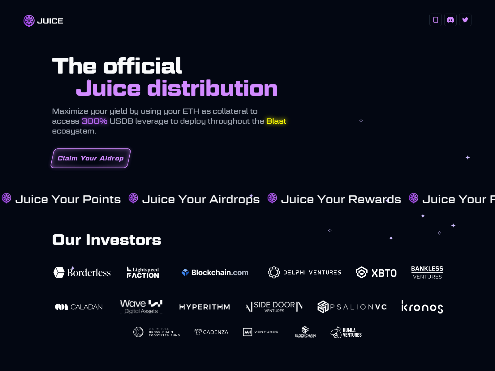 Screenshot of juicedistro.xyz