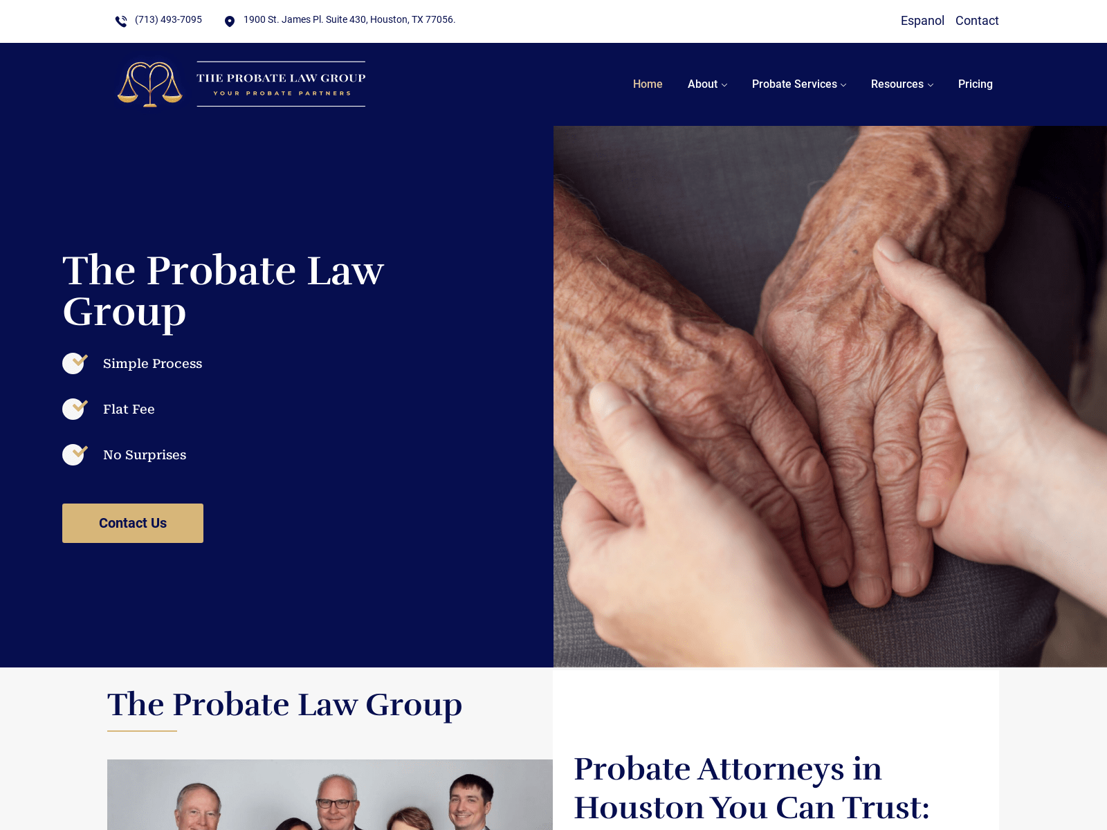 Знімок екрана ourprobatelawyer.com