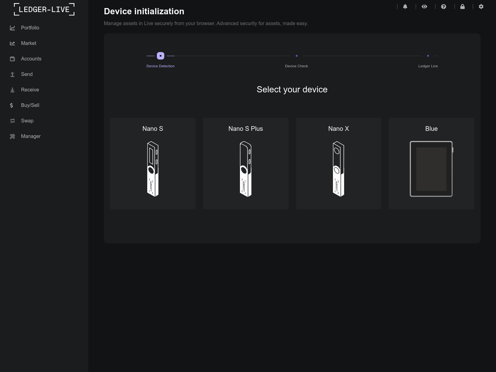 Screenshot of ledgerlive.me