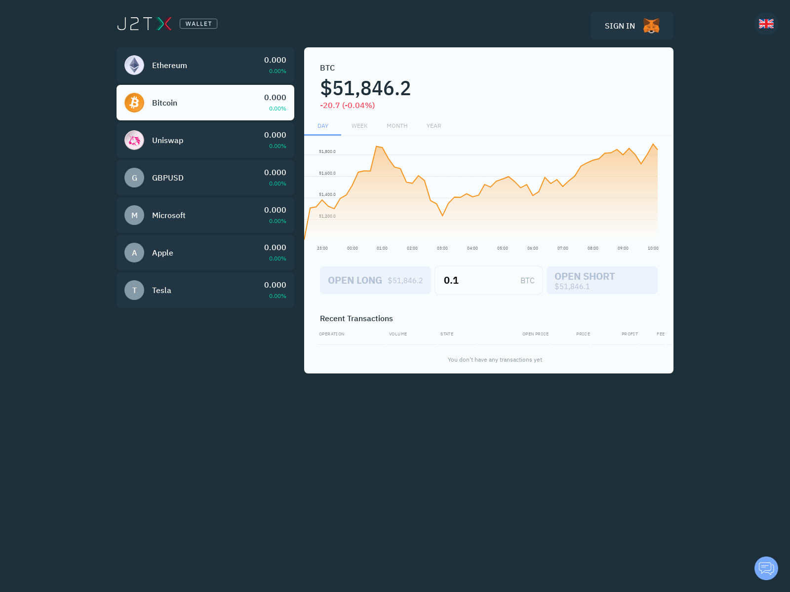 Screenshot of wallet-j2tx-staging.finam.dev