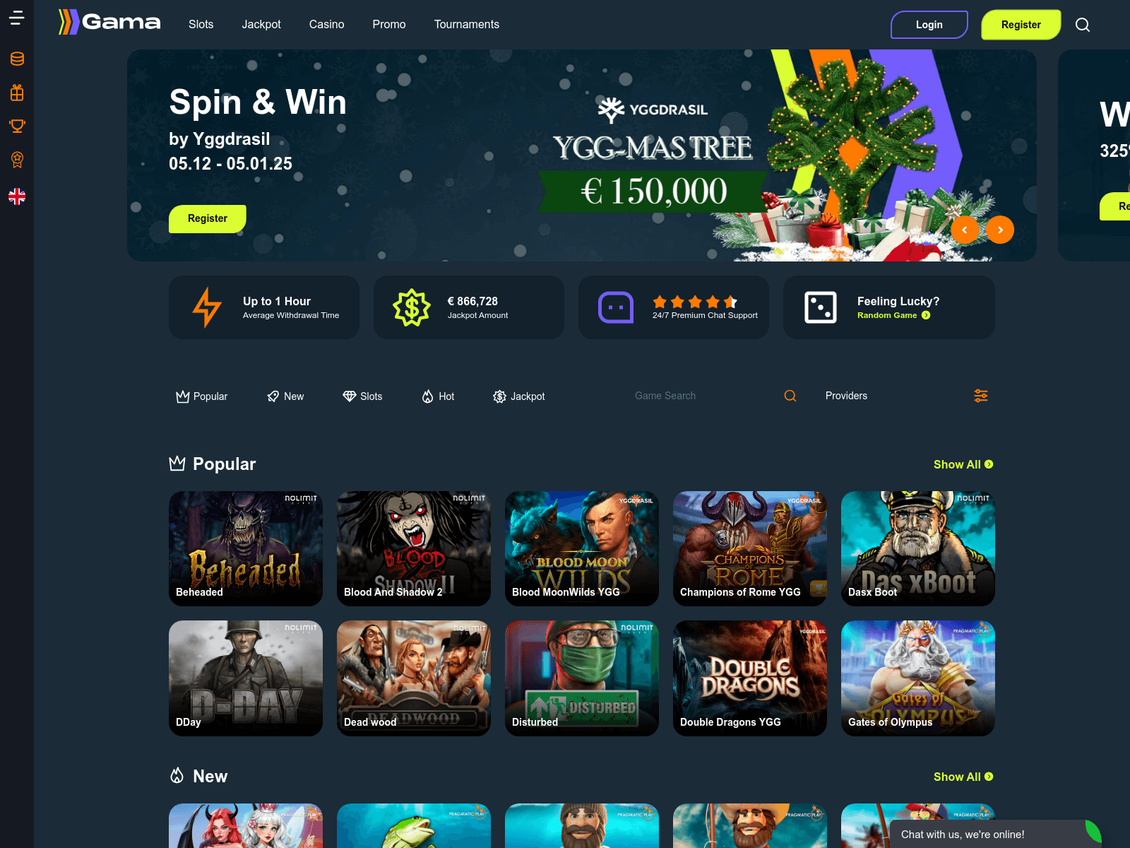 Screenshot of api.gamaspin365.com
