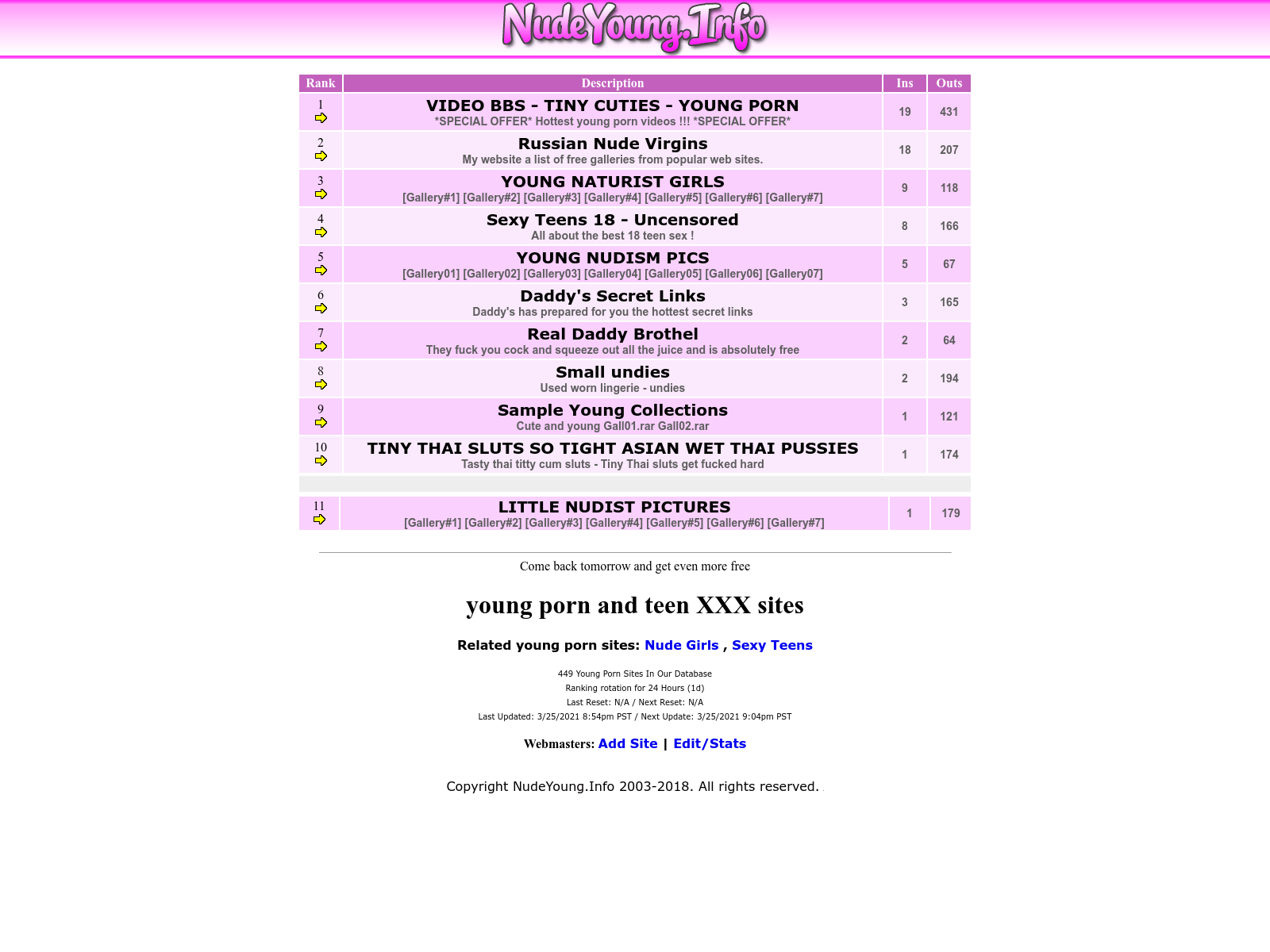 Screenshot of nudeyoung.info