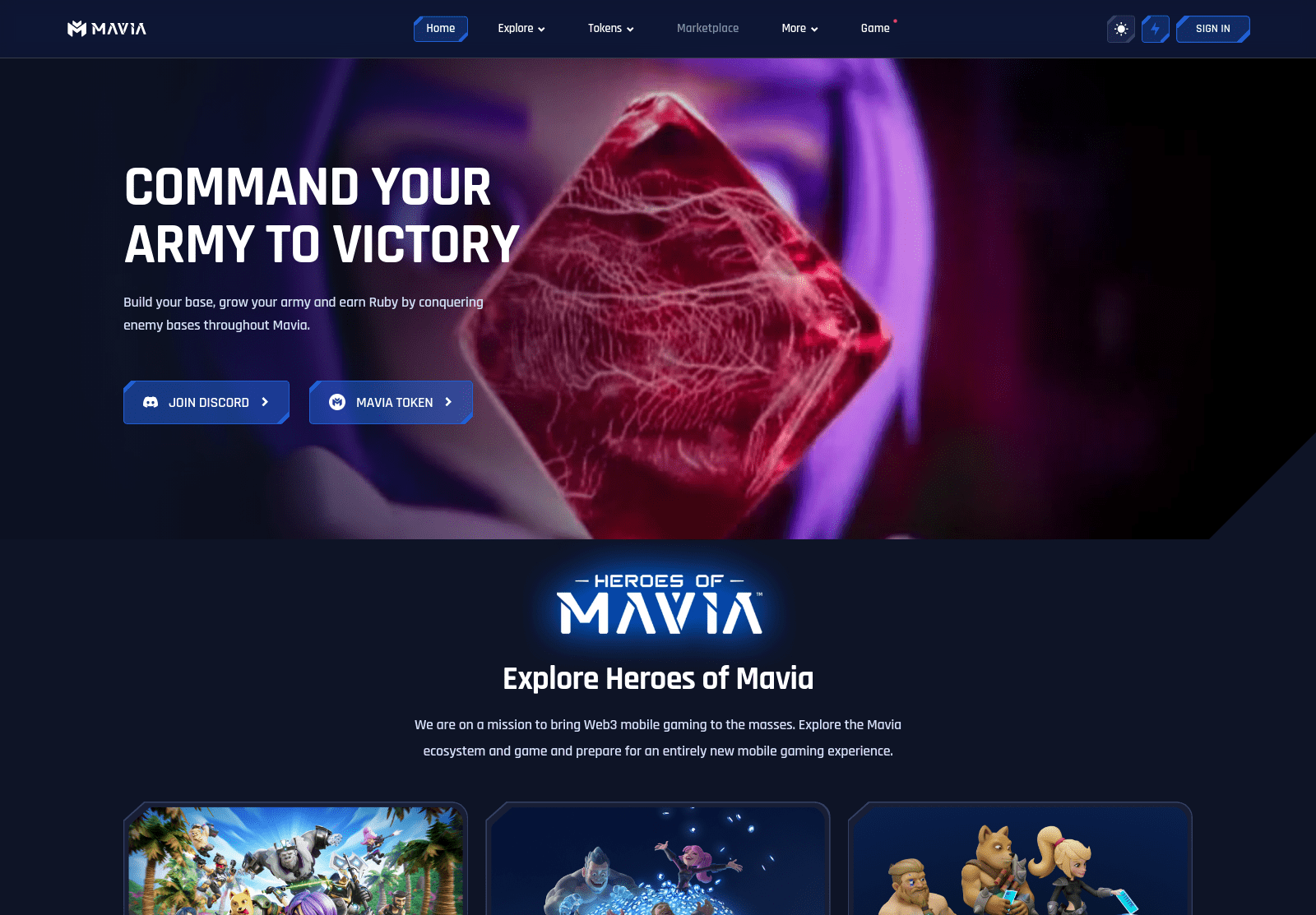 Forensic screenshot of mavia.markets