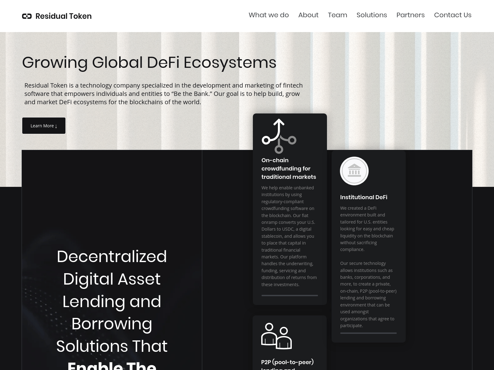 Screenshot of residualtoken.com