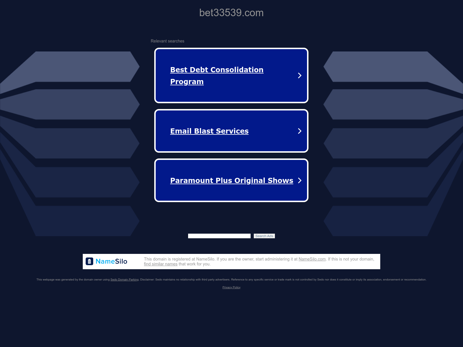 Captura de tela de bet33539.com