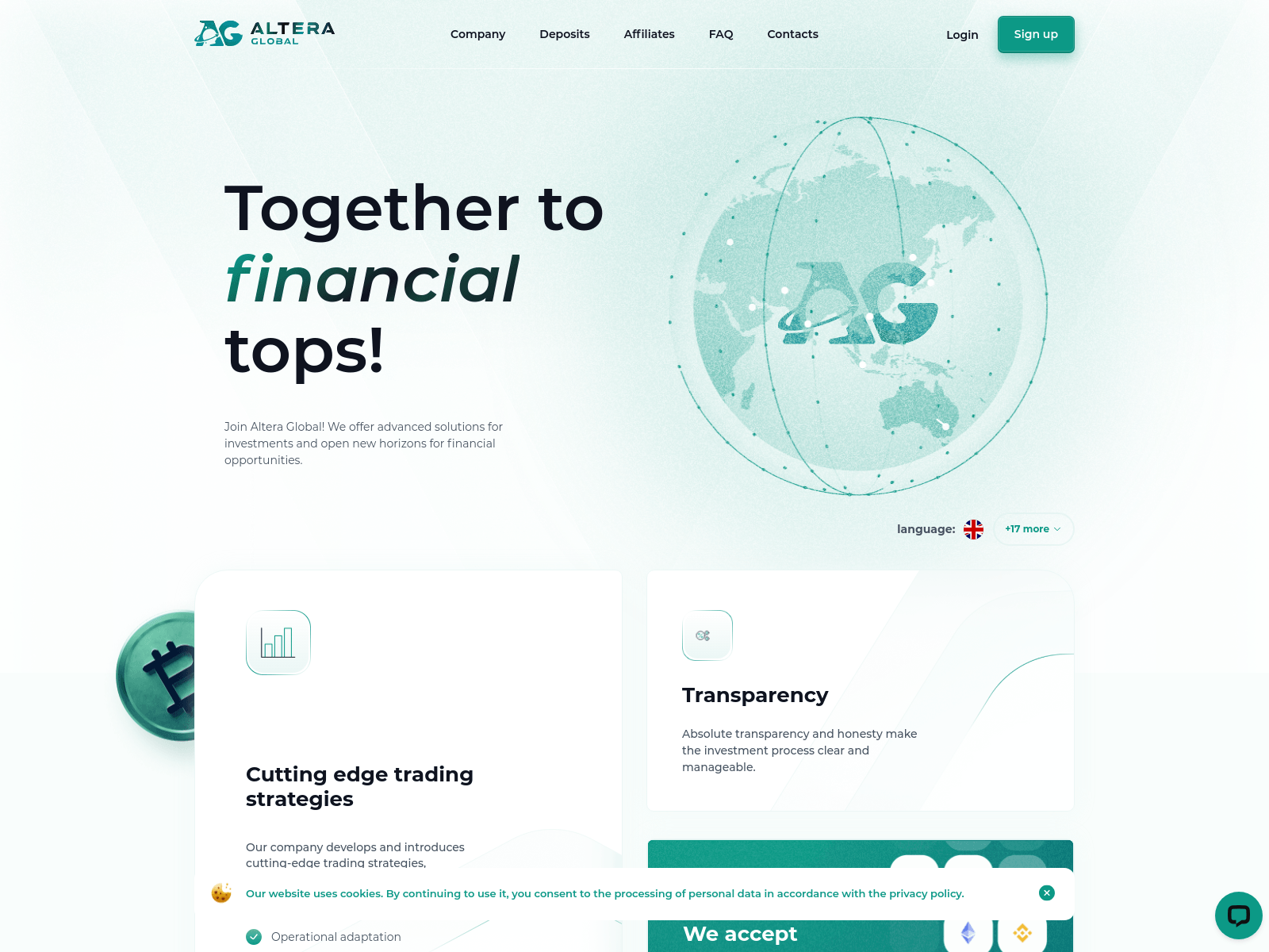Screenshot of altera-global.net