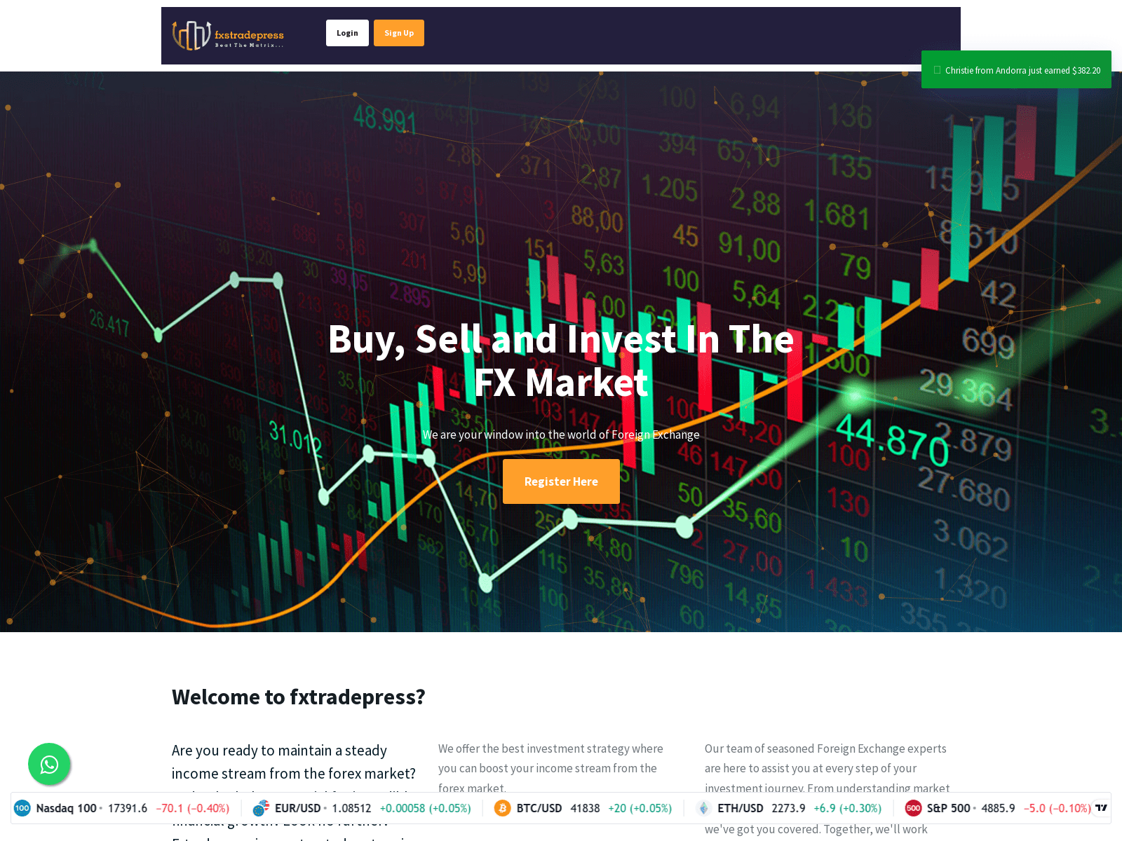 Screenshot von dfxstradepress.com