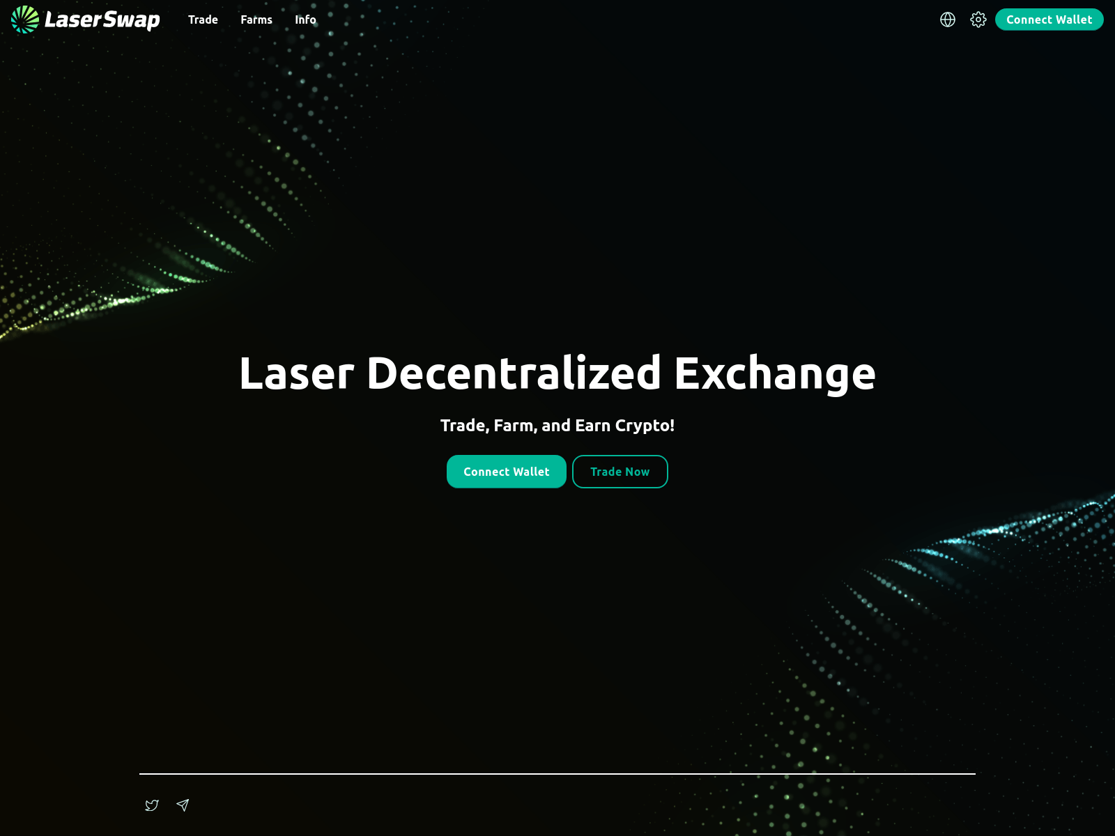 Screenshot von laserswap.finance