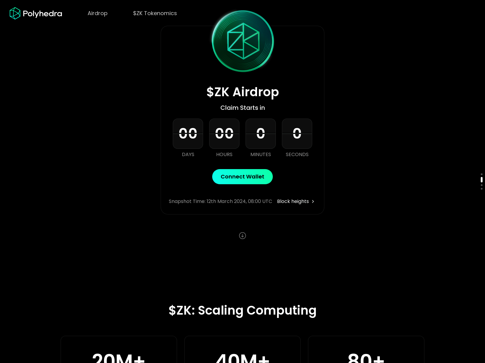 Screenshot of open-zkbridge.com