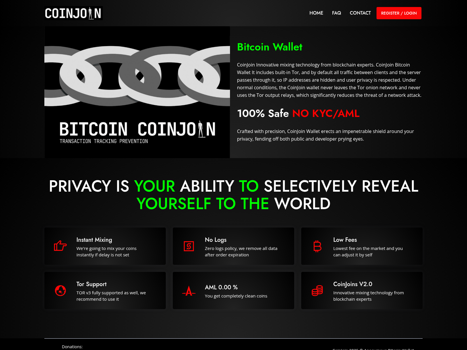 Screenshot of coinjoin.pro