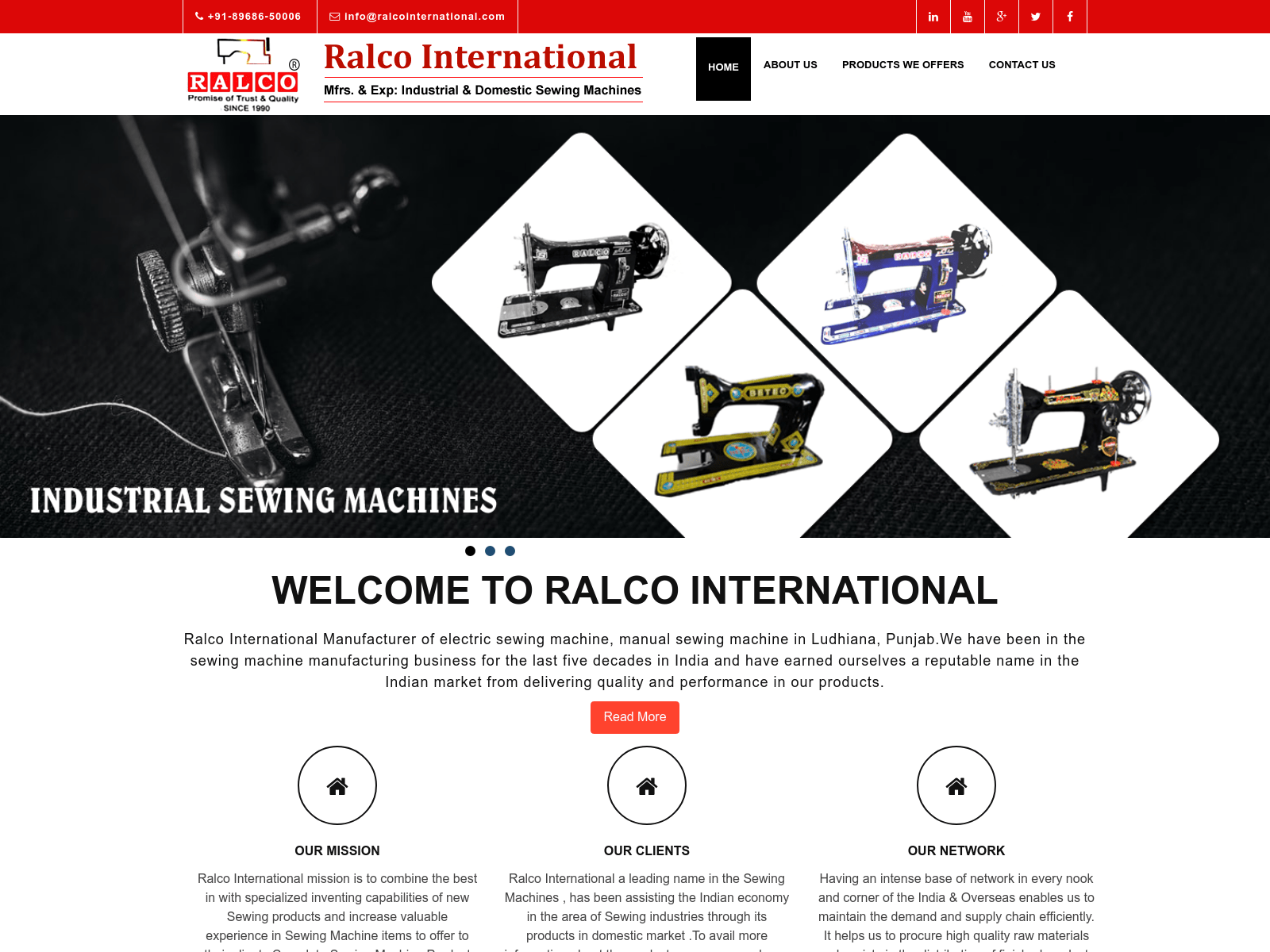 Screenshot von ralcointernational.com