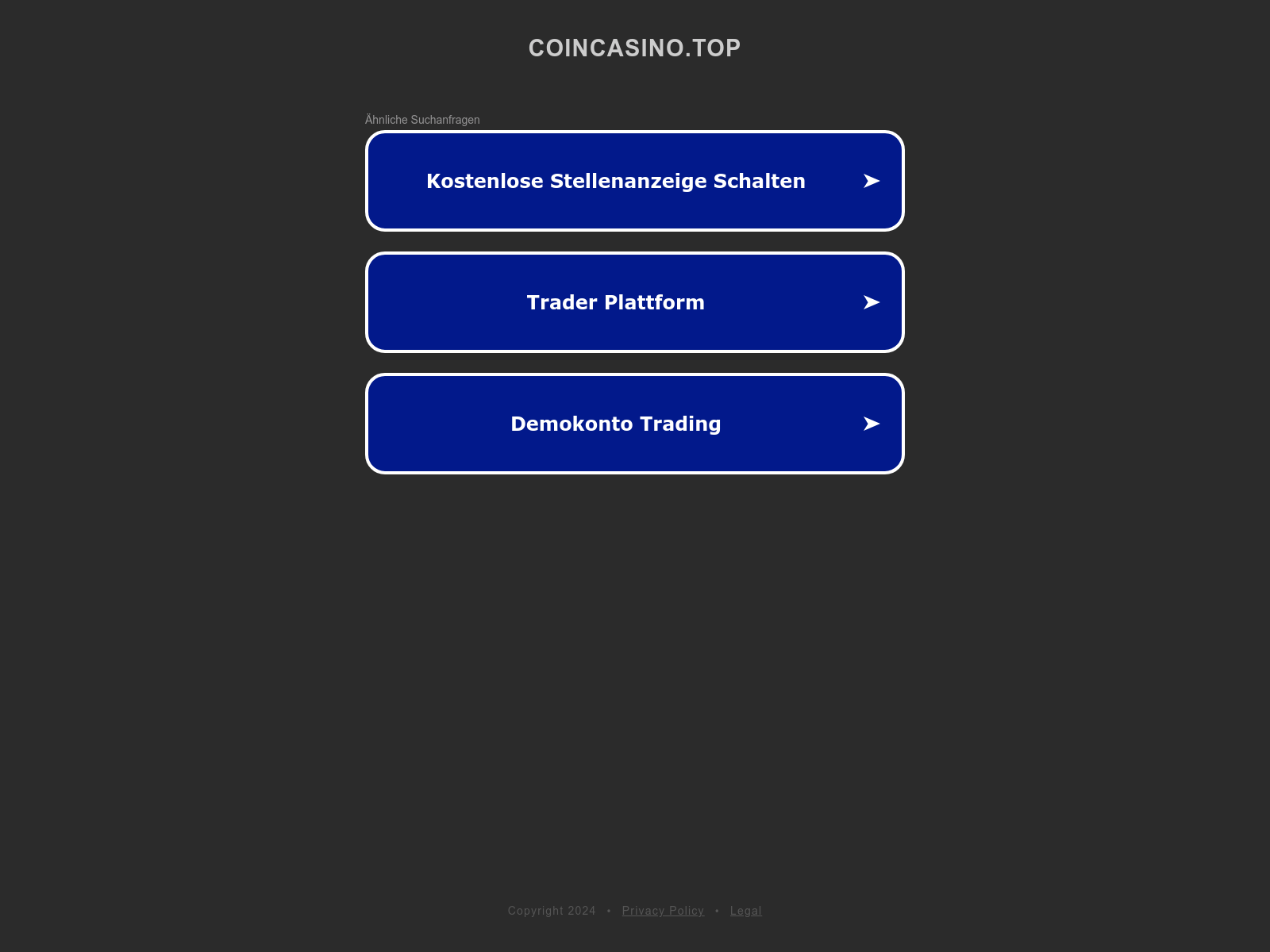Screenshot of coincasino.top
