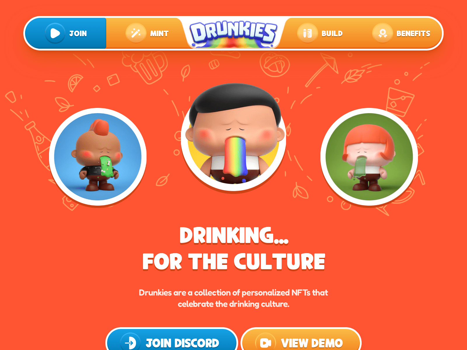 Screenshot of drunkieverse.com