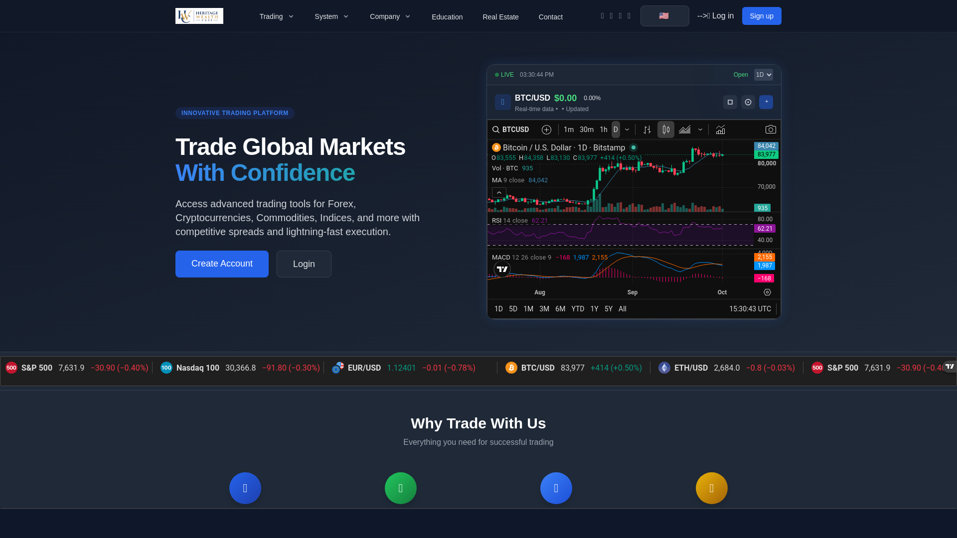 Screenshot of heritagewealthcore.com