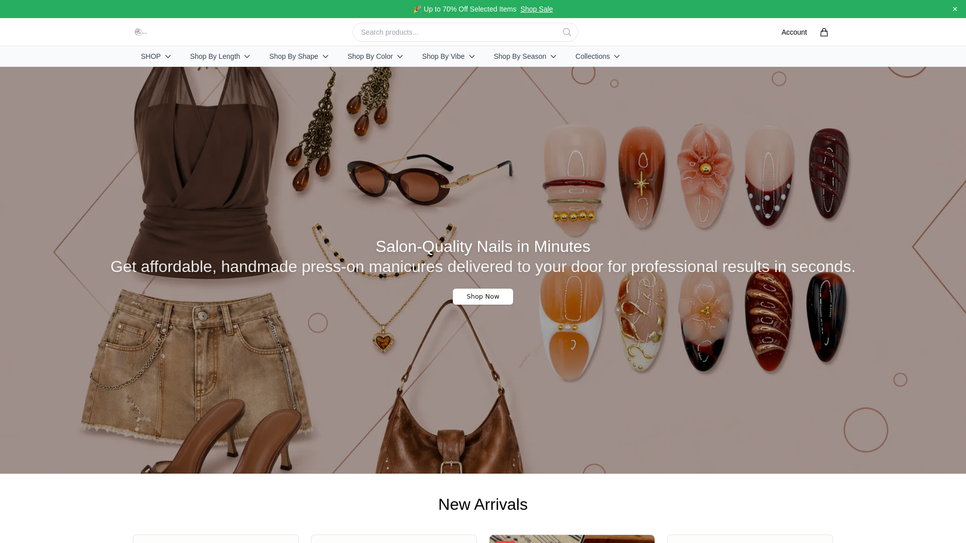 Screenshot of bnailsstore.shop