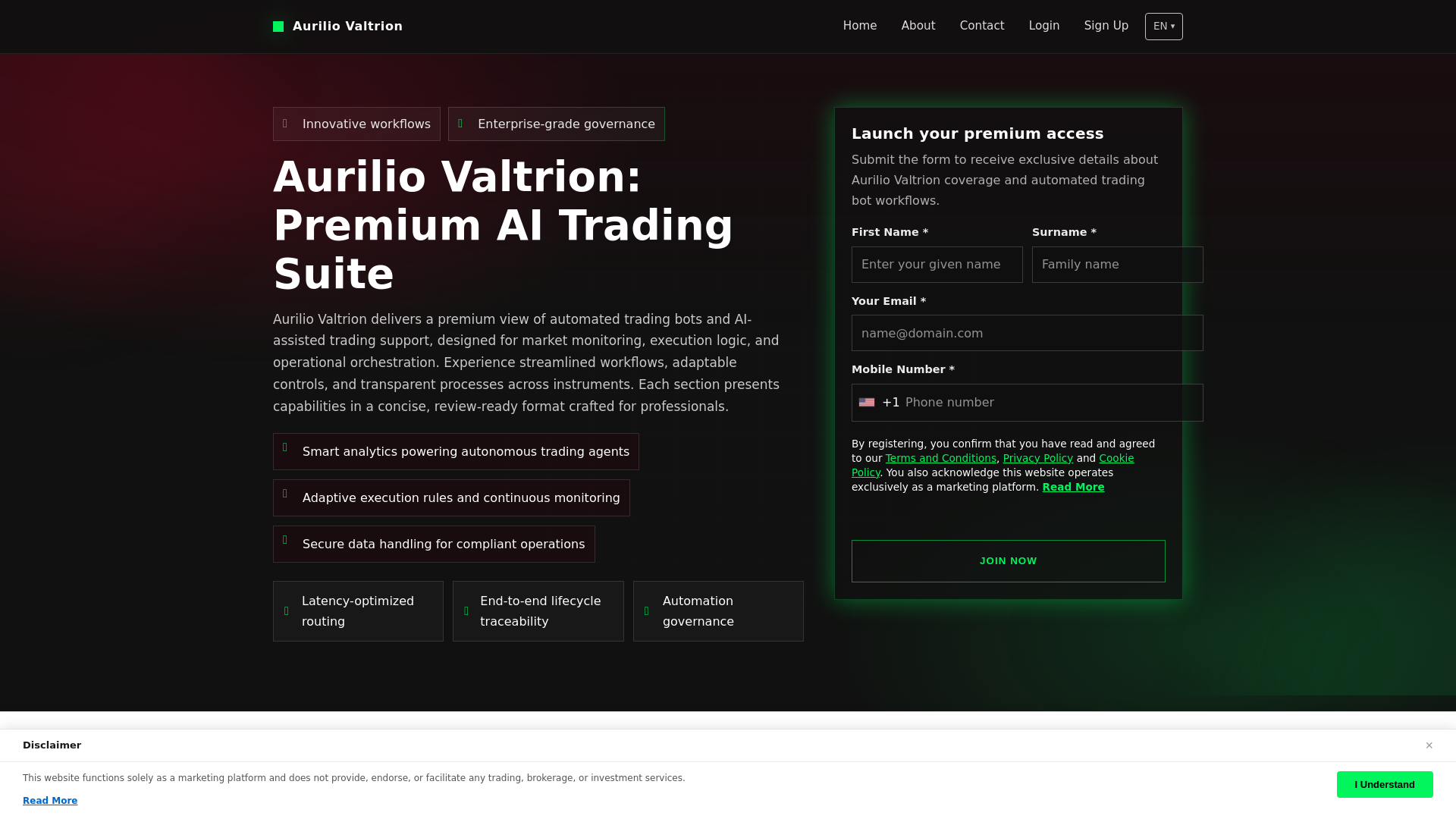 Screenshot of auriliovaltrion-engine.com