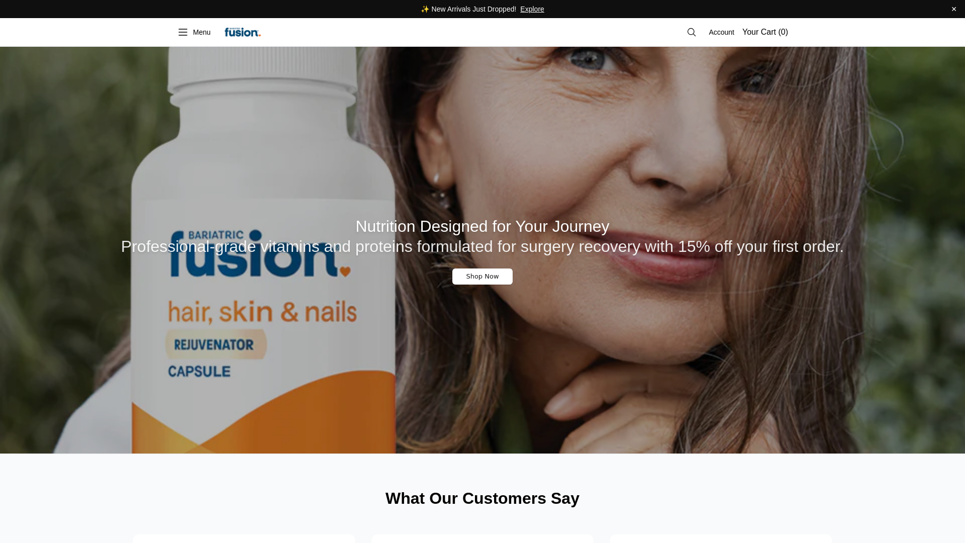 Screenshot of bariatricfusion.shop