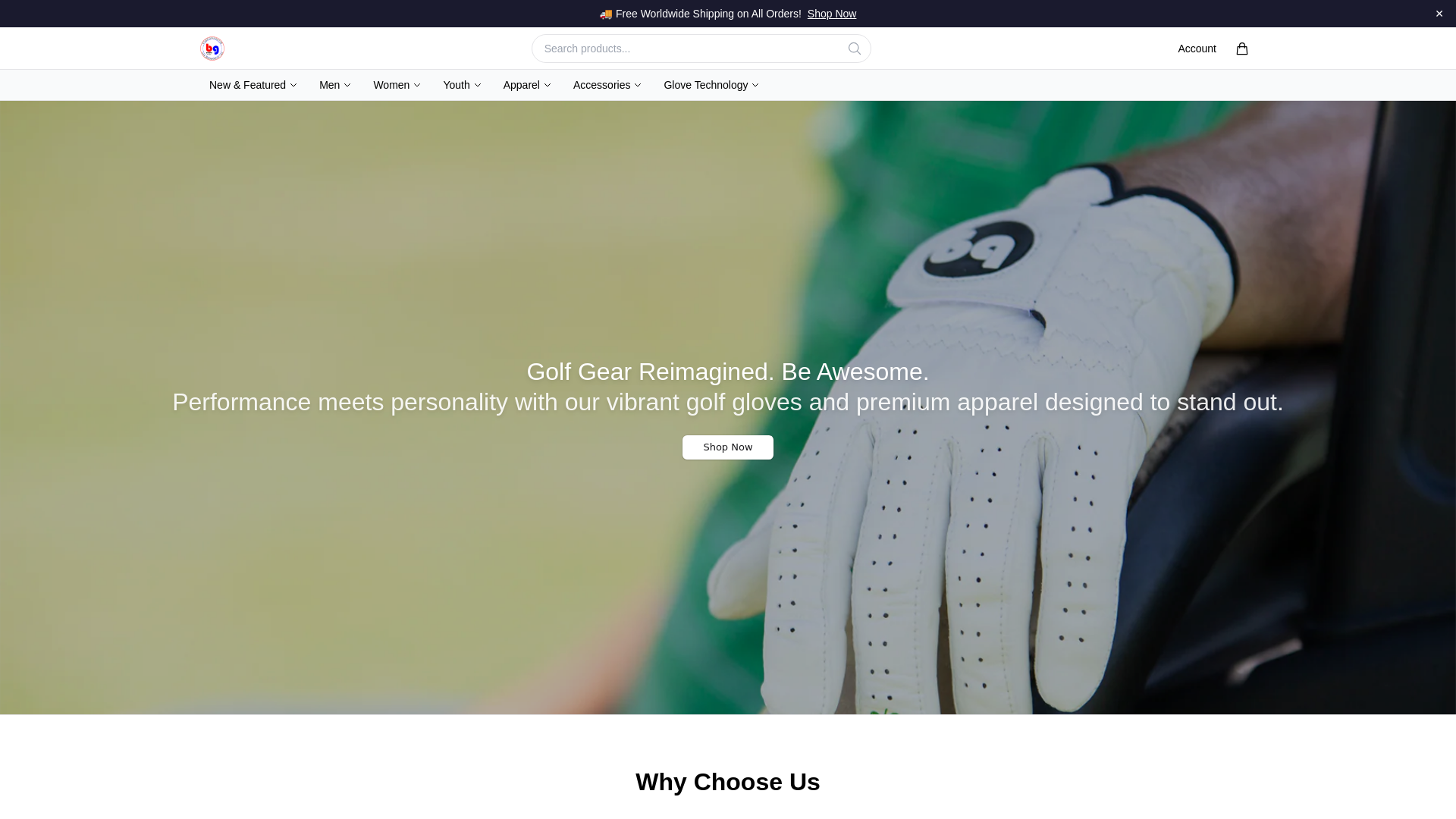 Screenshot of bendergloves.shop