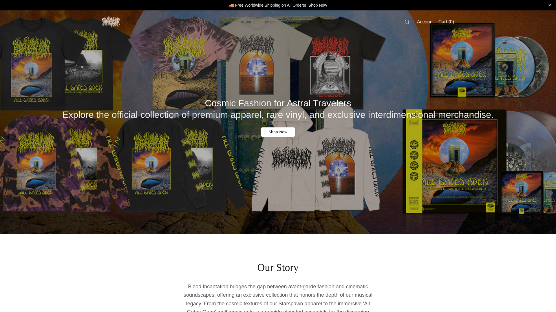 Снимок экрана bloodincantationshop.shop