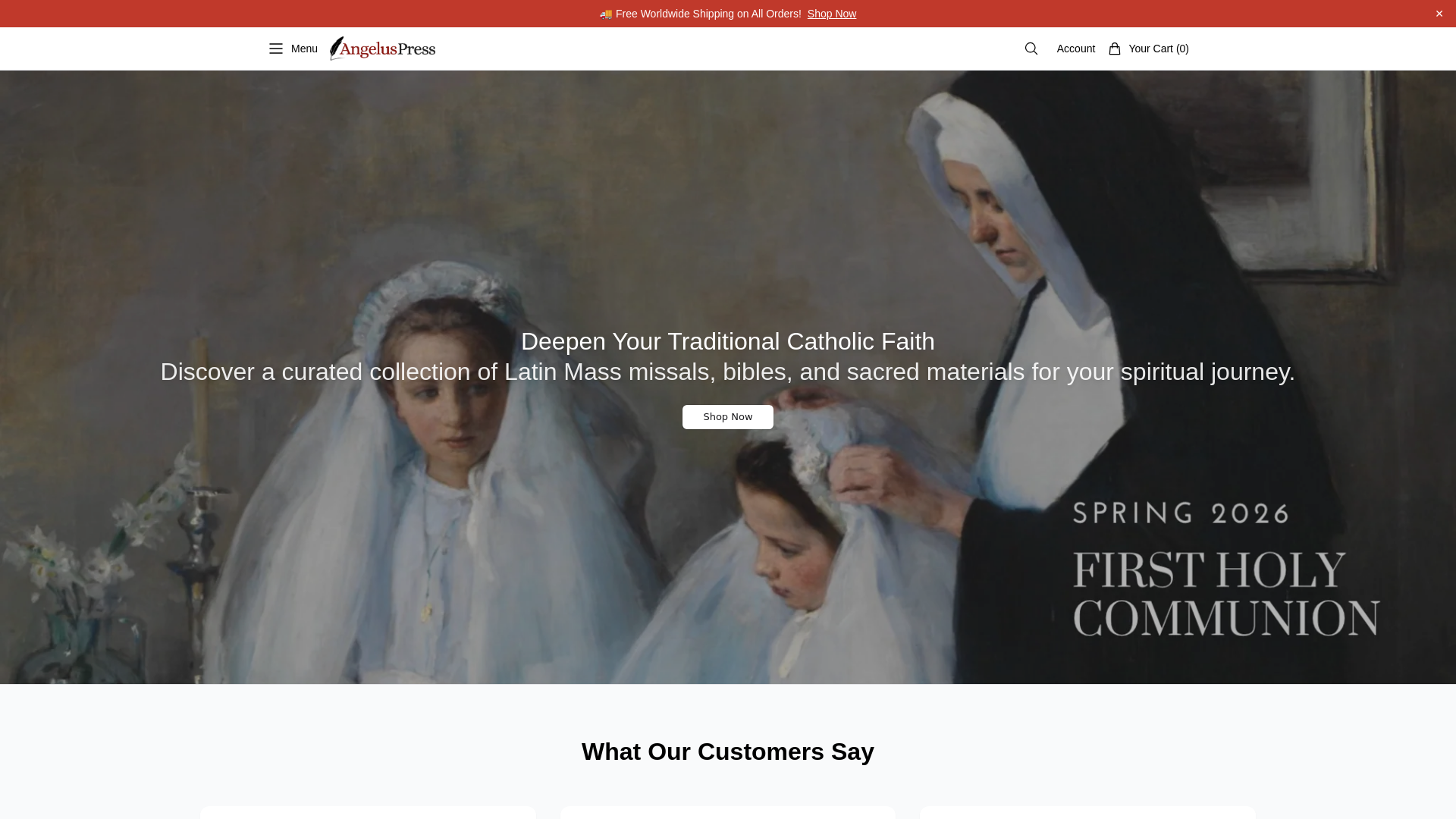 Screenshot of angelicreads.shop