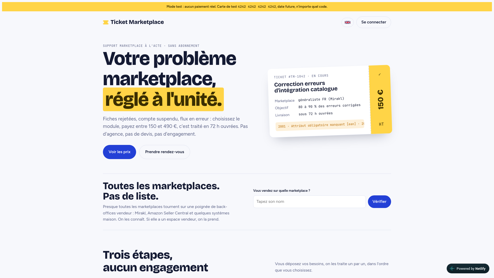 Tangkapan layar ticketmarketplace.fr