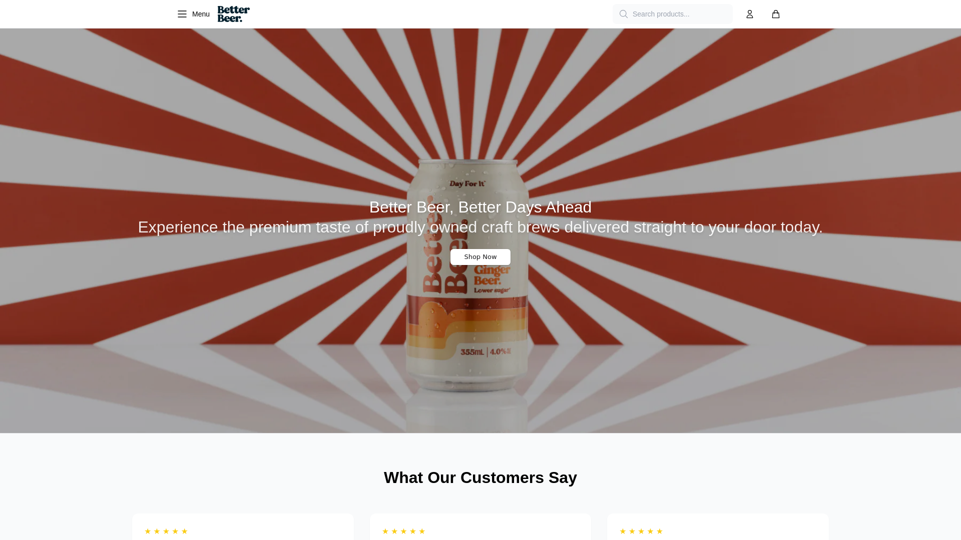 Screenshot of betterbeerstore.shop
