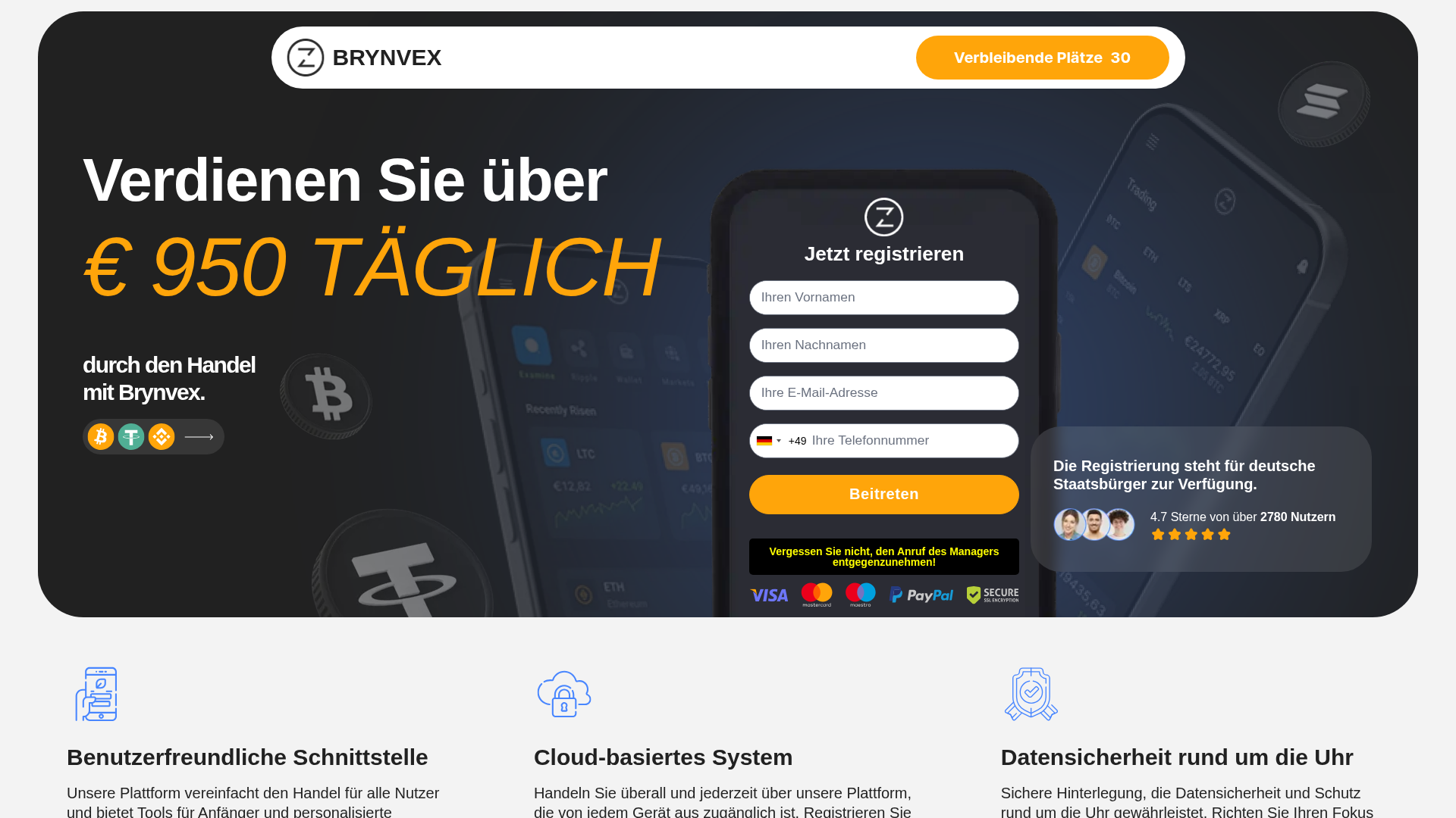 Screenshot of brynvextrade.com