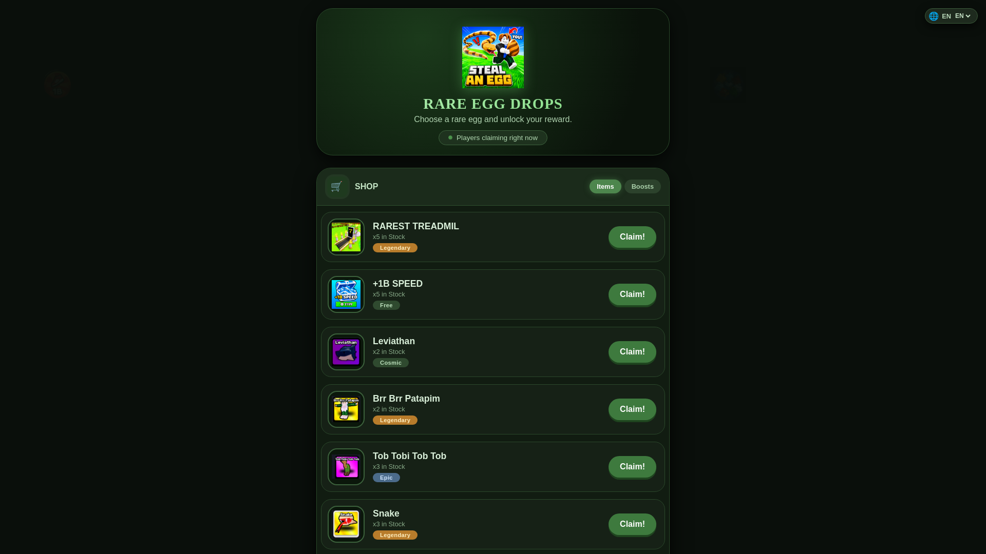 Screenshot of stealaneggitem.blogspot.com