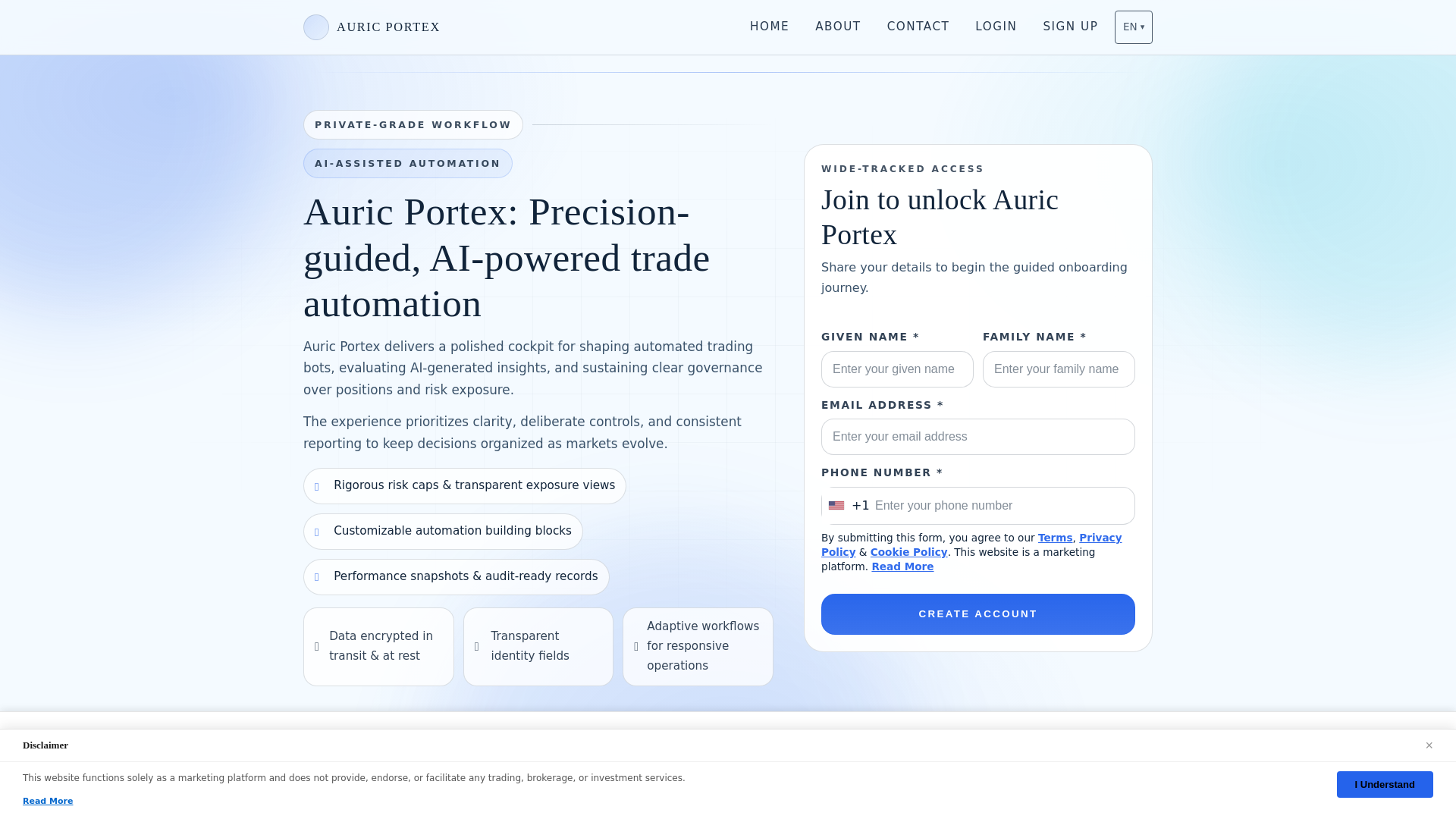 Screenshot of auricportex-app.com